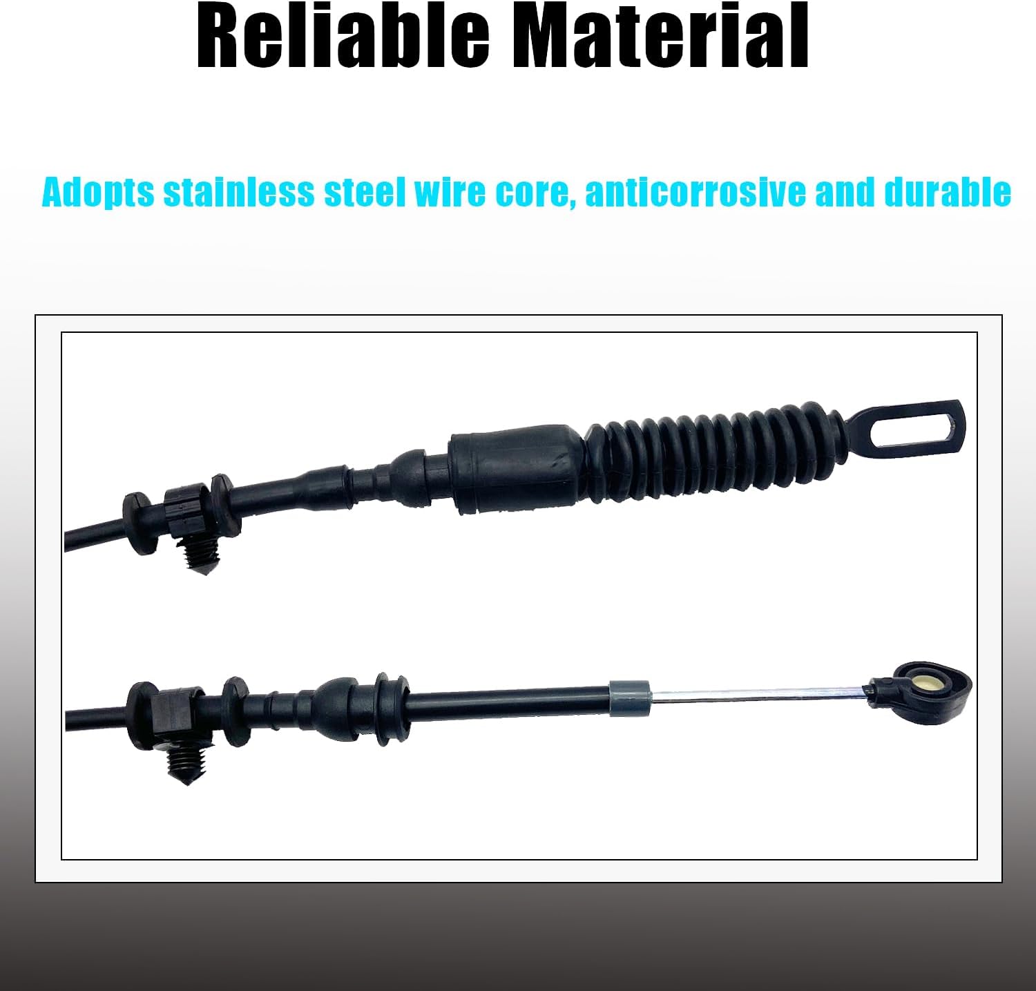 WayJun Transmission Shift Cable Compatible with 2008-2011 Crown Victoria, 2006-2011 Lincoln Town Car, 2008-2011 Mercury Grand Marquis Selector Lever Cable Replace 6W1Z-7E395-A
