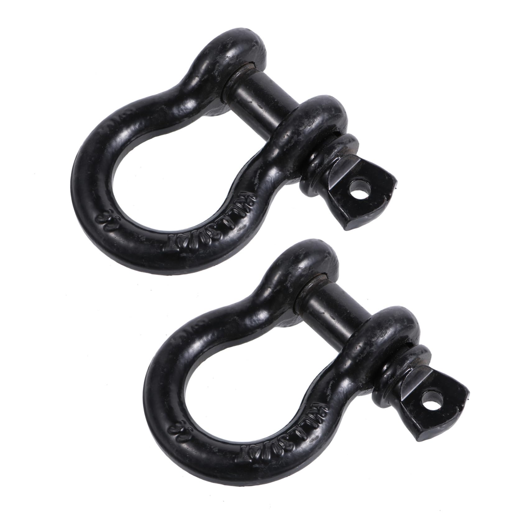 Alipis 2 Pcs D Ring Shackles Heavy Duty Off Road Tow Winch Shackles for Secure Towing Compatible with Snatch Straps and