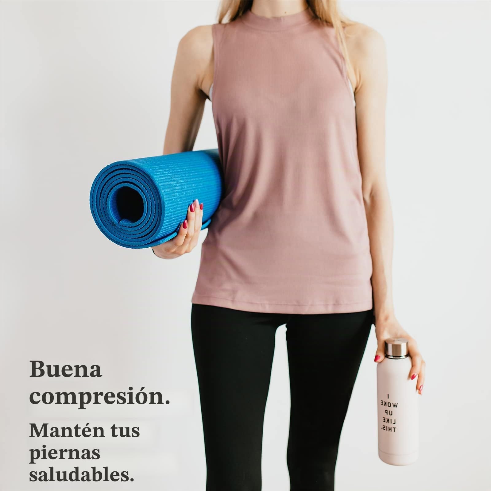 20-30 mmHg Medias de compresión médicas para hombre y mujer, clase II, con puntera cerrada, compresión graduada lipedema