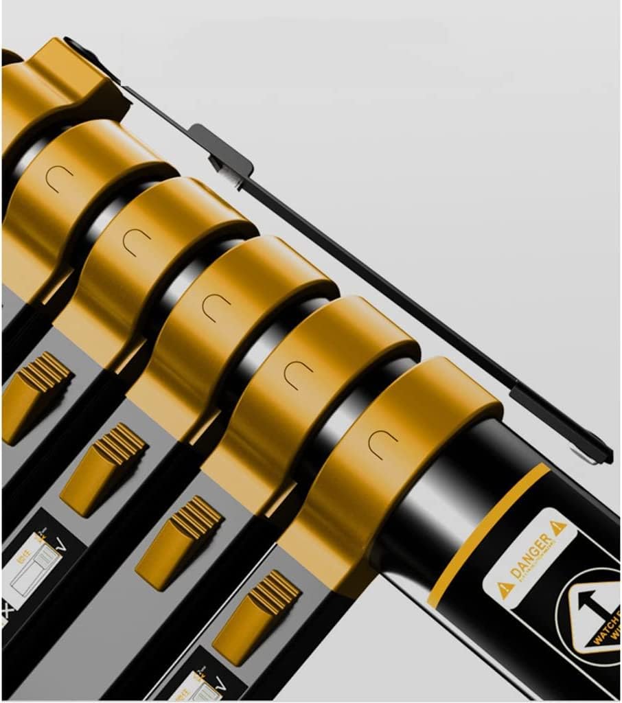 Telescoping Ladder,Telescoping Ladder Extension Multi-Purpose,Extension Folding Ladder,Multipurpose Ladder for Roofing Business,Anti-Slip Rubber Feet