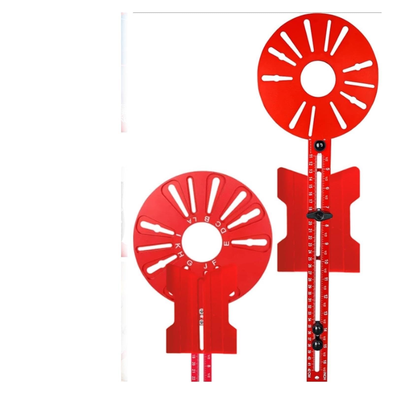 5 in 1 Router Circle Cutting Jig, Guida per la lavorazione del legno in alluminio per router, staffa regolabile della scanalatura di fresatura