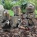Adove Knight Garden Gnome Guard Figurines, Resin Medieval Knight Armor Gothic Statue Funny Military Ornaments Outdoor(Knight-jianke)