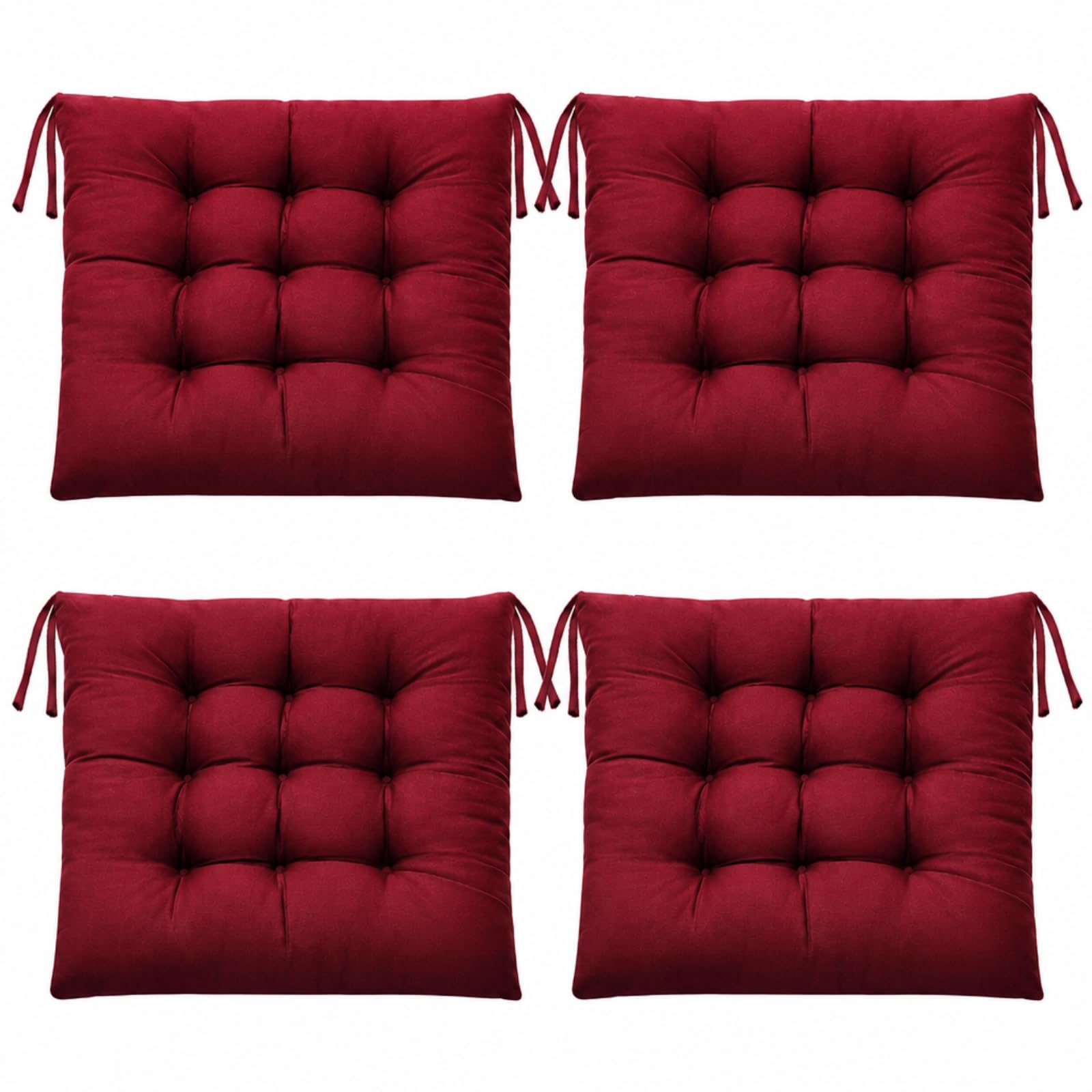 Coussin d'assise confortable 40x40 pour chaise de salle à manger