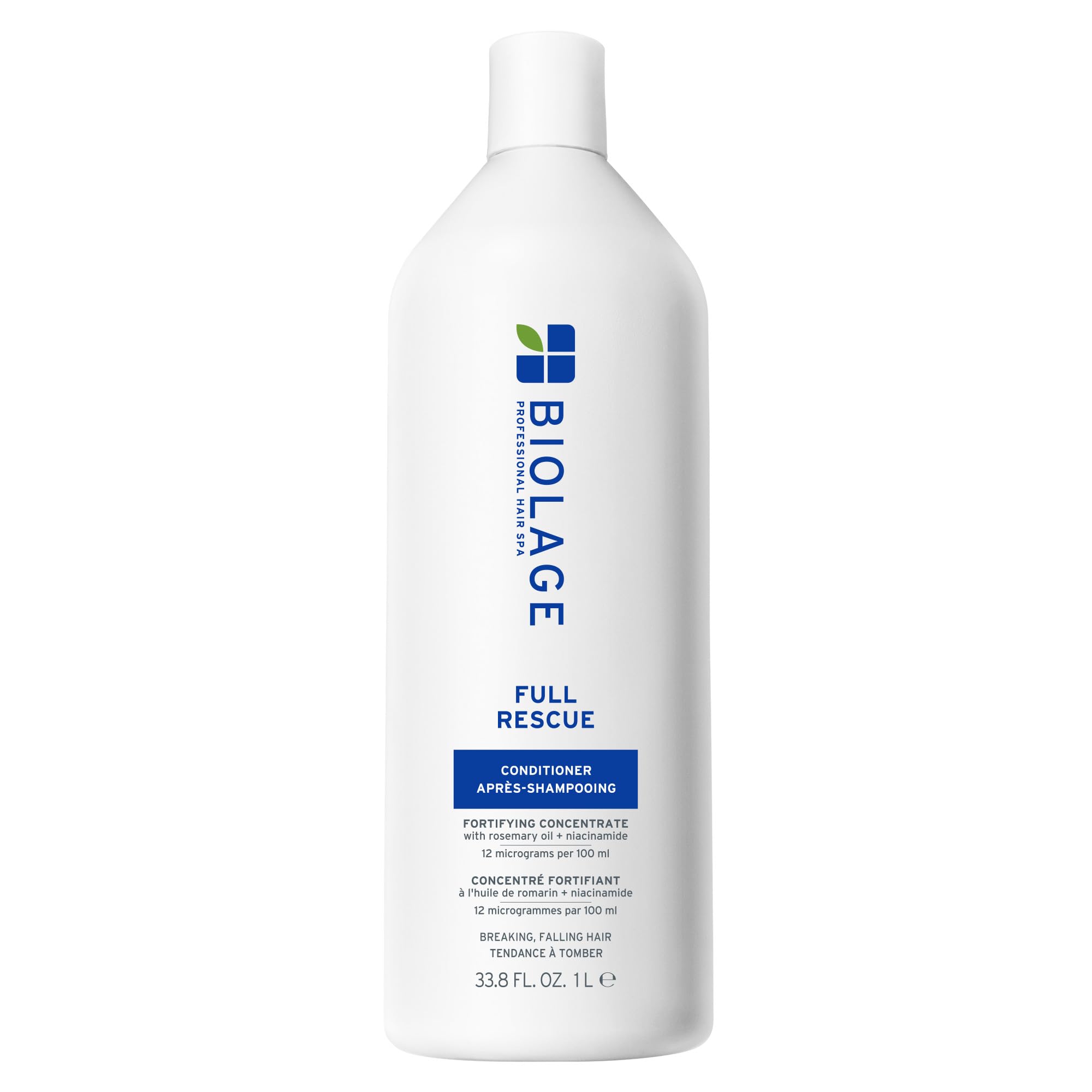 BiolageFull Rescue Conditioner - Fortifies & Densifies Thin Hair, Rosemary Oil & Niacinamide, Vegan & Cruelty-Free