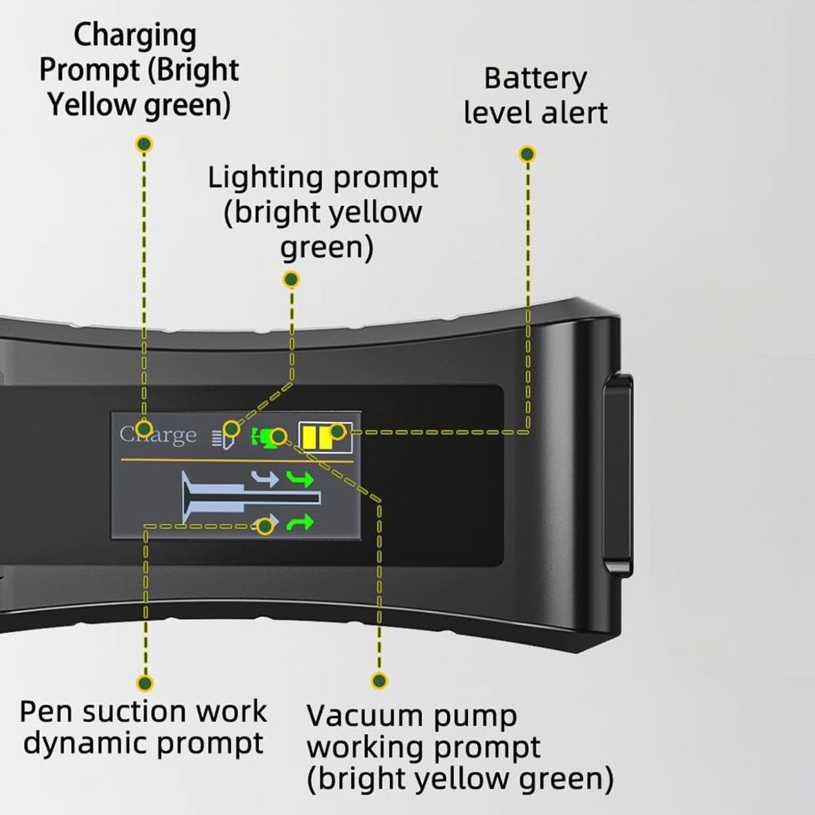 Penna elettrica di aspirazione di vuoto per la rimozione della scheda SIM, kit di manipolazione dei componenti elettronici, display TFT, pressione negativa massima -15kPa per la riparazione di PCB e