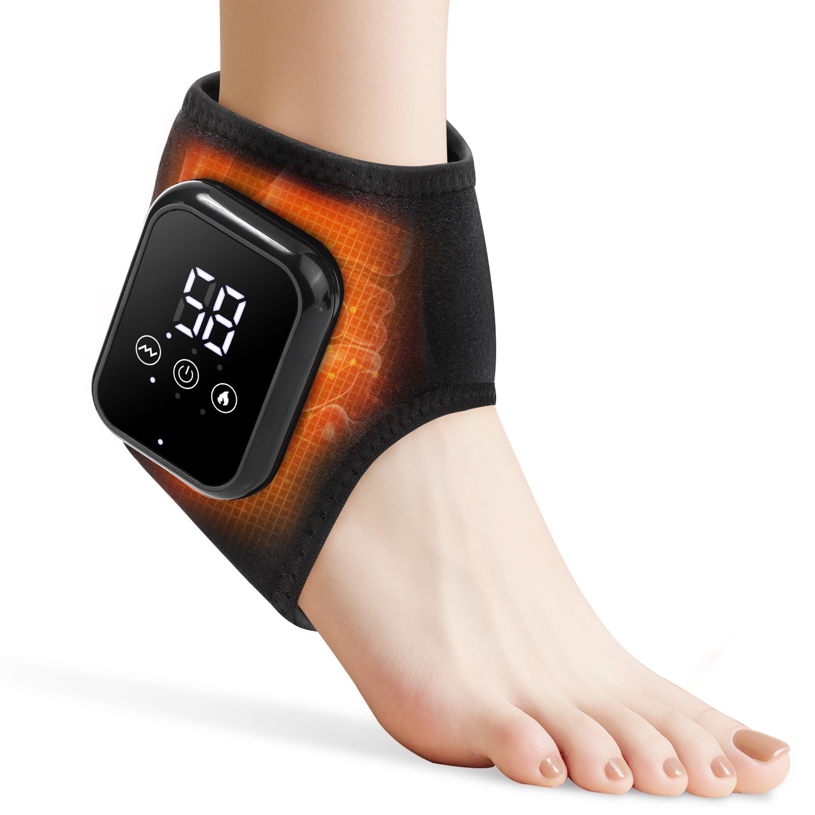 Photo 1 of EDIFOLLY Cordless Ankle Heating Pad Massager