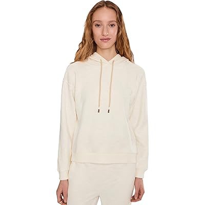 Mod-o-doc Long Sleeve Hoodie Hi-lo Sweatshirt cloud white