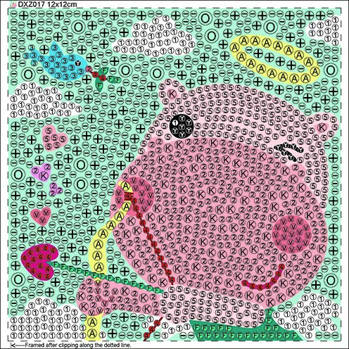 Parnarzar Rhino's Love Diamond Painting Easy Art Crafts Kits For Kids Beginners Girls Diy Creativity With Frame 6X6Inches #TOP2