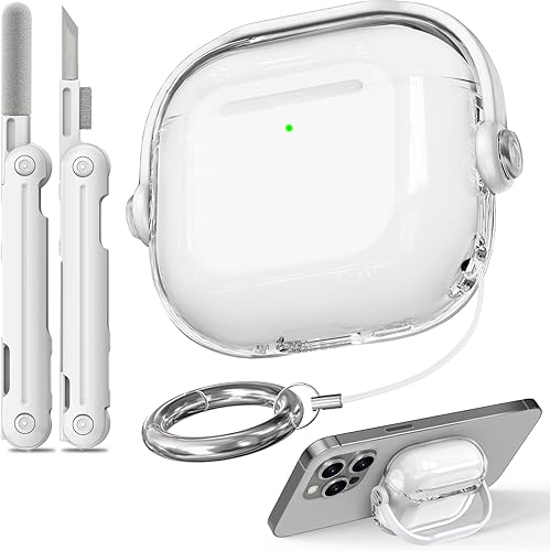 Miniatura 11 de Funda para Airpods Pro 3, fundas de bloqueo de seguridad para Apple Airpod Pro 3 (2025) con soporte para teléfono y kit de limpieza, protección