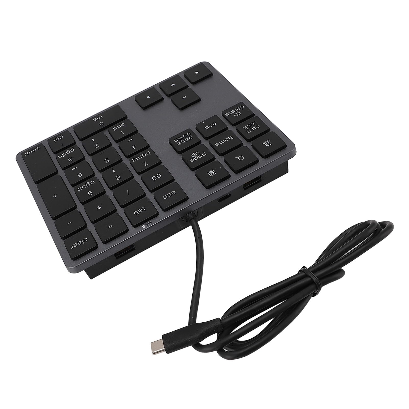 Wired Numeric Keypad, 34 Keys Mechanical USB 3.1 HUB with 2 USB 3.0 Ports and Type C Interface, for Laptop Desktop PC OS X-picture-22