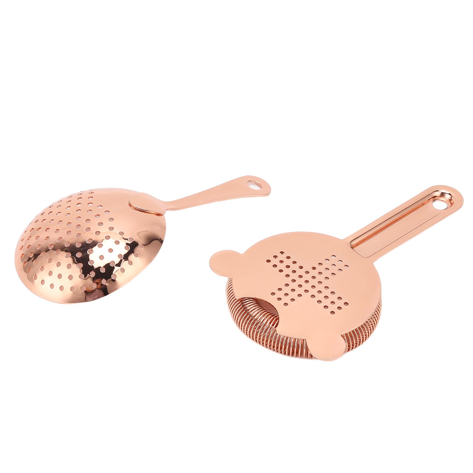 Juego de coctelera de 11 Piezas, Kit de Barman con colador de cóctel de Acero Inoxidable, Accesorios Profesionales de Bar para Fiesta en casa, Incluye colador de Hielo y Boquilla (Oro Rosa)