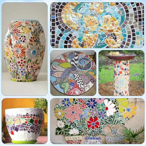 Mosaico de cerámica DIY con forma irregular ideal para decoración 5