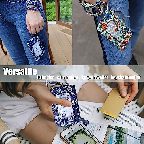 Wonderful Flower Lanyard Wallet, Id Holder With Lanyard, Id Wallet With Lanyard, Keychain Wallet For Women #TOP2