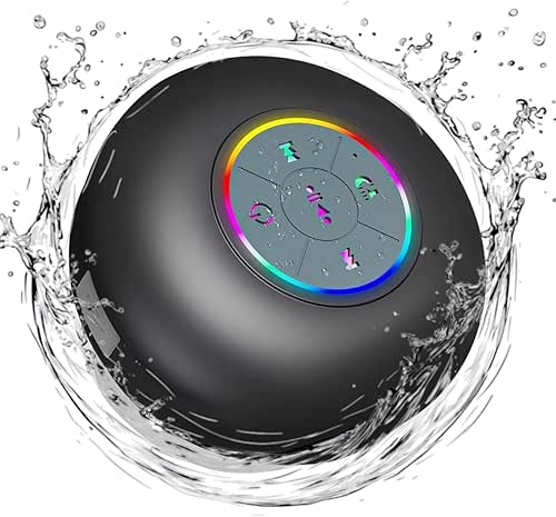 Bluetooth Shower Speaker with LED – Portable Wireless Mini Speaker