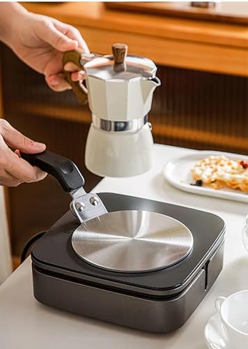 Miniatura 3 de Placa convertidora de placa de inducción, placa adaptadora de inducción Grourarty para olla Moka, placa difusora de calor caliente para café, para