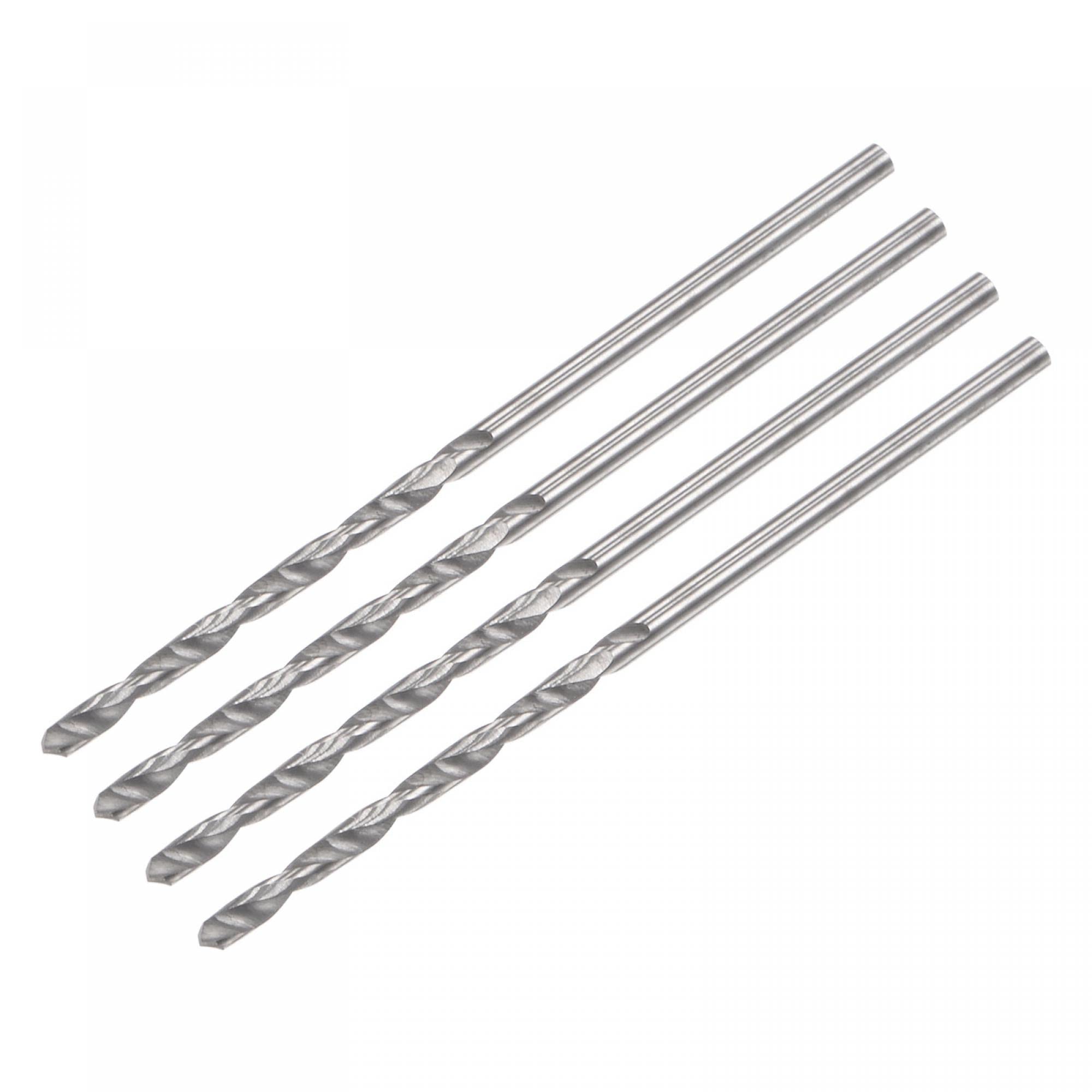 sourcing map Solid Carbide Drill Bits, 1.4mm C2/K20 Tungsten Carbide Jobber Drill Bits Straight Shank Drilling Tool for Stainless Steel Aluminum Iron Metal Plastic 4pcs