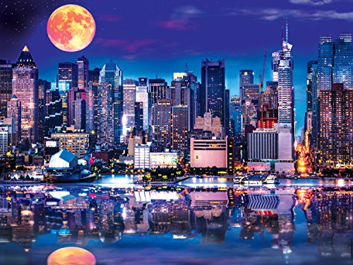Buffalo Games Reflections: NYC Supermoon Jigsaw Bigjigs Puzzle (750 Piece)