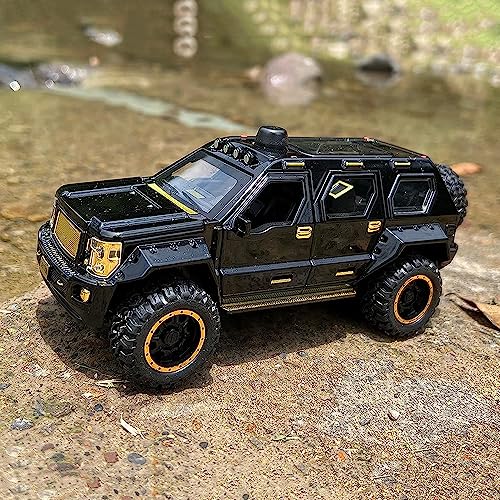 Image of DEUSON ECOM 1:24 Scale G Patton Military Toy Car for Kids Die Cast Metal Car with Light Sound Pullback Openable Door