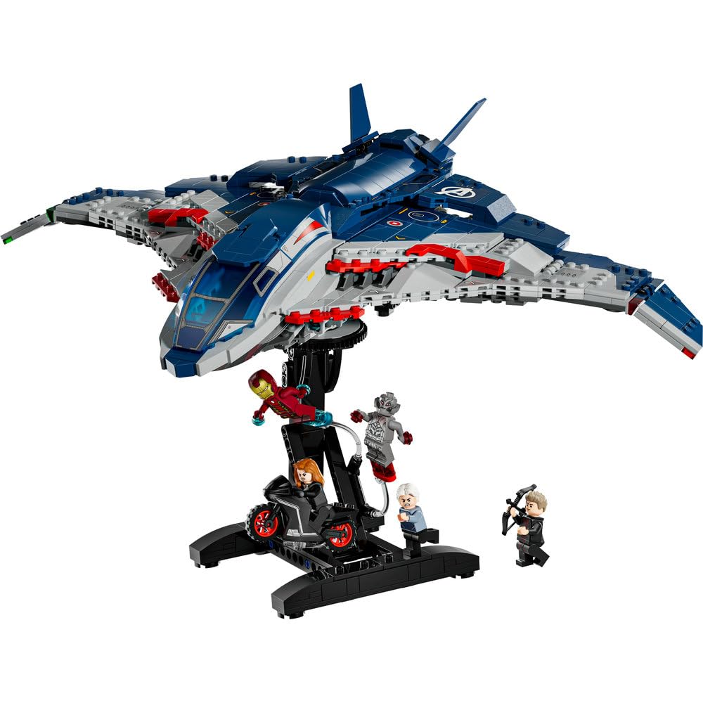 LEGO | Marvel Avengers: Czas Ultrona — Quinjet 76325 | Model samolotu, zabawka kolekcjonerska, prezent dla fana Marvela 12+, zestaw klocków dla nastolatków, 1131 elementów