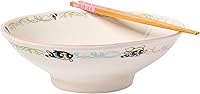 Vista 105 de Silver Buffalo The Powerpuff Girls Girl Power Featuring Blossom, Bubbles, and Buttercup Ceramic Ramen Noodle Rice Bowl with Chopsticks, Microwave