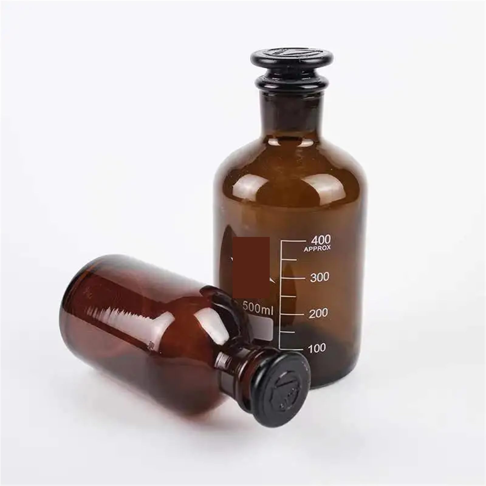 Butelka z odczynnikiem laboratoryjnym, mała, brązowa, z matowym szkłem, różne rozmiary, opakowanie 11 sztuk(60mlx2pcs)