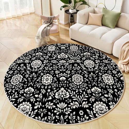 Tapis à poils courts lavable 80cm doux et antidérapant pour chambre