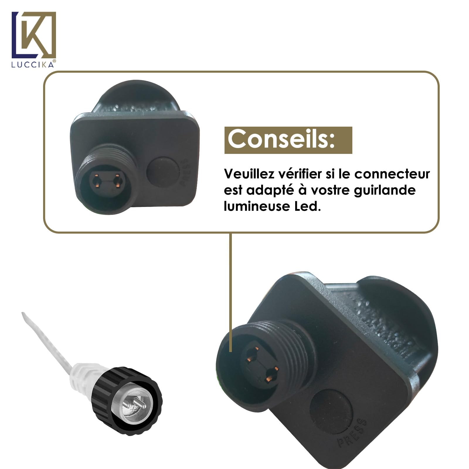 Pilote LED 31V 3.6W - Adaptateur Transformateur IP44 Pour Guirlandes, Filets Lumineux, Lumières Glaçons Et Projecteurs