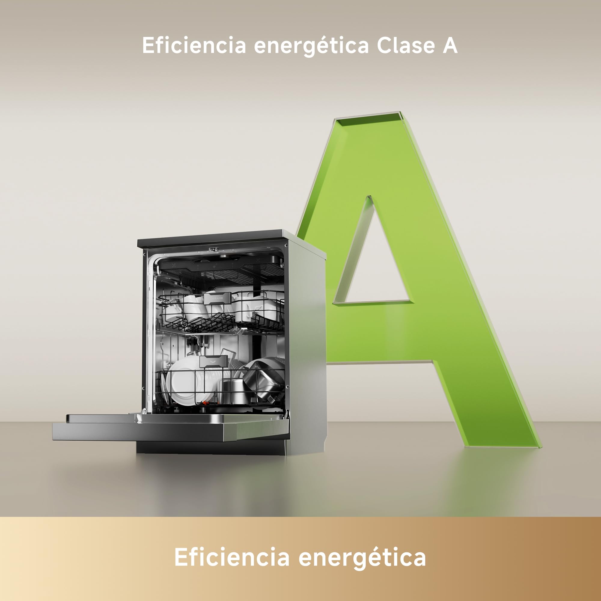 DREAME DK501 Pro Lavavajillas Totalmente Integrable 60cm, 15 Cubiertos | Aplicación Inteligente, Brazo de Rociado FlexWing, Sistema de Lavado HydraFlow de 360°, Lavado a Alta Temperatura de 75°C