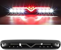 Partsam LED 3rd Brake Light for 2007-2014 Silverado Sierra 1500-3500HD - Smoke Lens High Mount Stop Cargo Lamp Waterproof Plug & Play