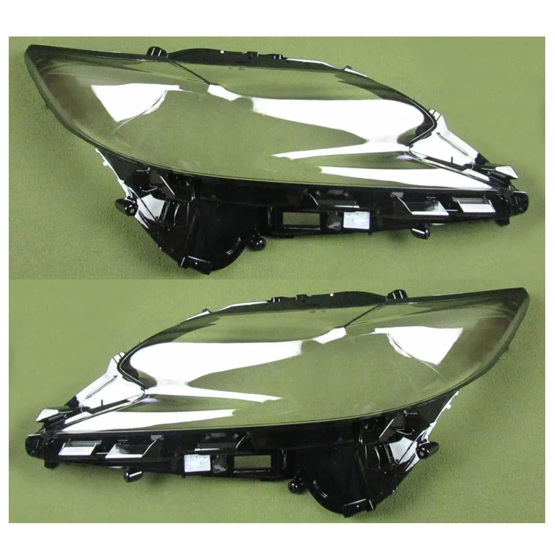 Oulesh Headlight Lens Cover for Lexus ES200 ES250 ES300 ES300h 2015-2017, 1Pair Car Front Headlight Cover Transparent Lampshade Headlamp Shell