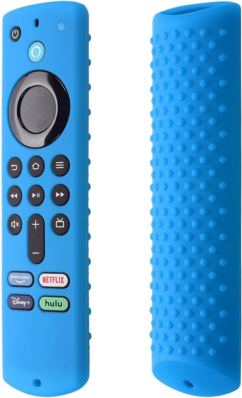 Remote Case Compatible For Fire-TV-Stick 4k Max - Silicone Protective Cover Anti Slip Remote Control Cover With Lanyard 360° All-round Protection(10 Colors)
