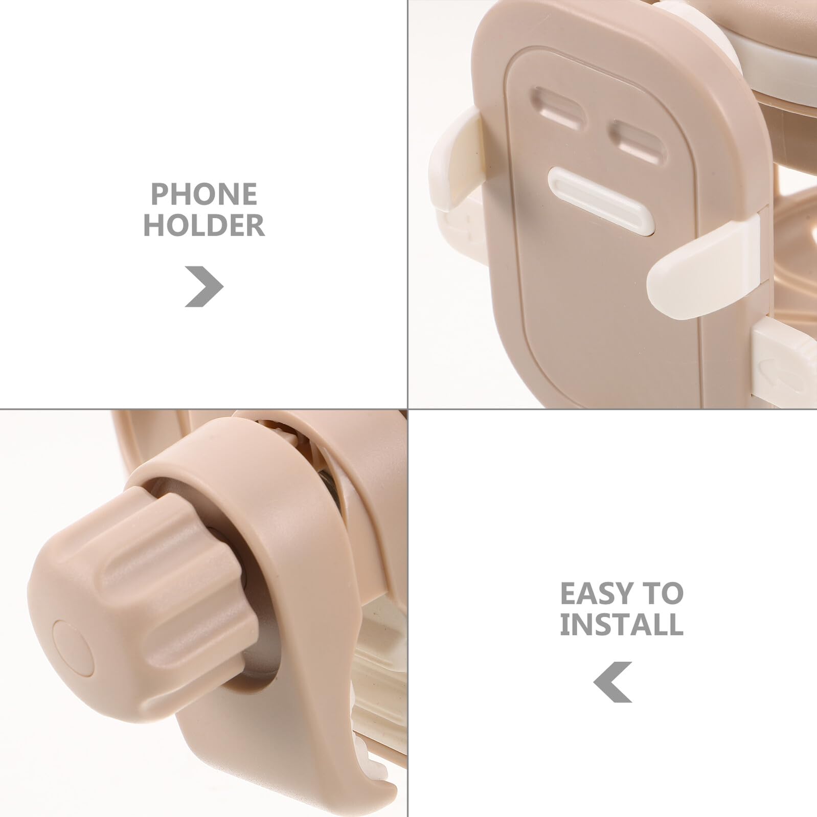 minkissy Supporto per Portabicchiere per Passeggino Organizzatore per Tazze e Telefono per Passeggino Supporto per Tazze e Telefono