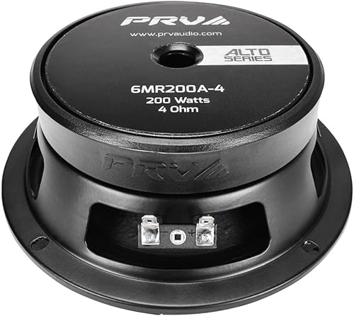 Miniatura 5 de PRV AUDIO Altavoz de rango medio poco profundo de 6.5 pulgadas, 6MR200A-4, 200 vatios, altavoz delgado de audio para automóvil de montaje