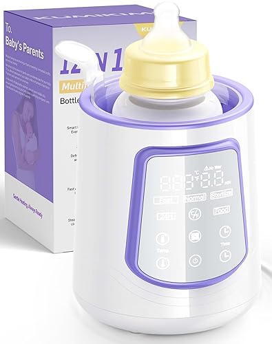 Miniatura 7 de Fast Bottle Warmer 12 in 1 Milk Warmer with Multiple Modes, Digital Temperature Control, 24H Warming Function, Auto Shutoff, Memory Settings