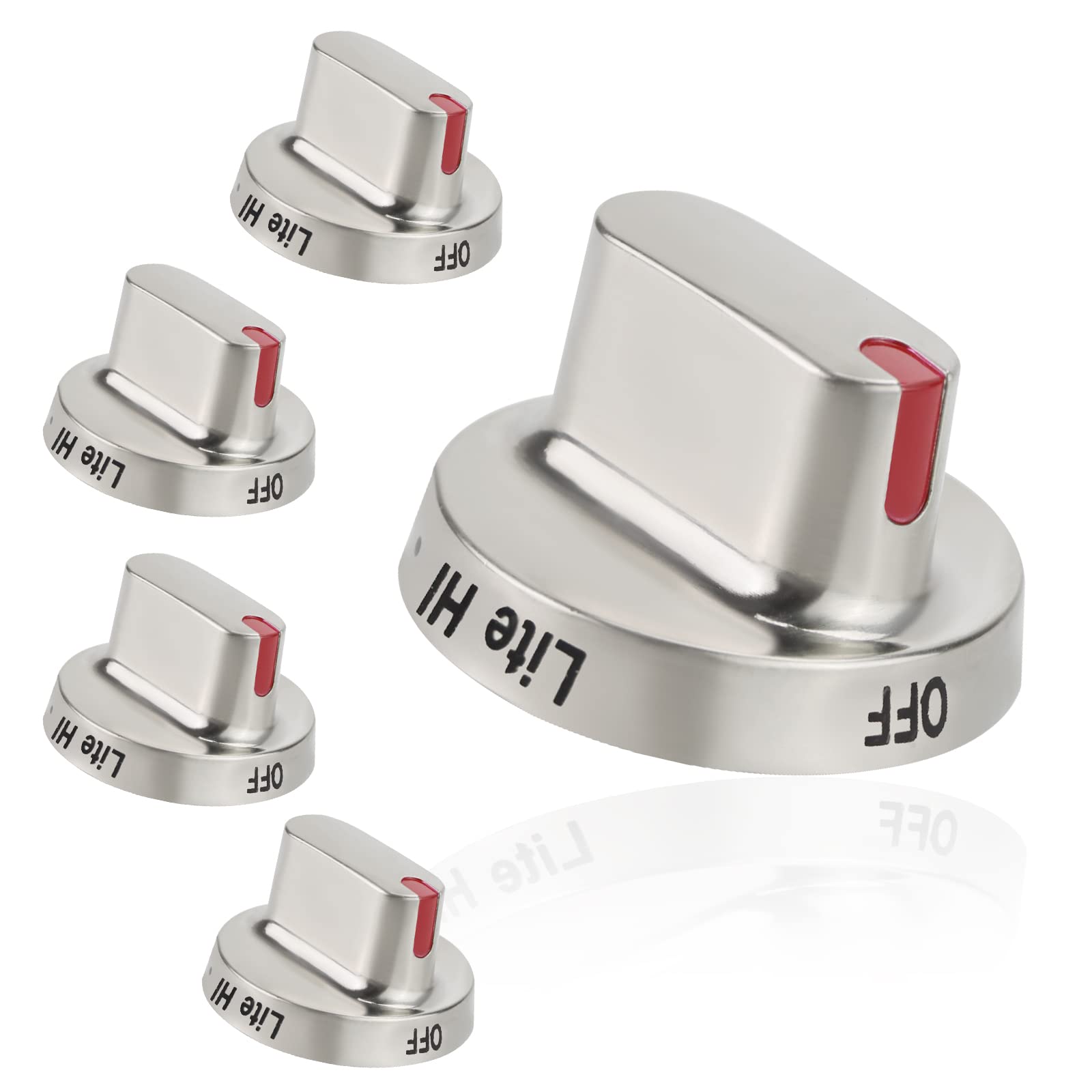 Upgraded 5pcs DG6400472A DG6400347A Oven Range Knobs Compatible with
