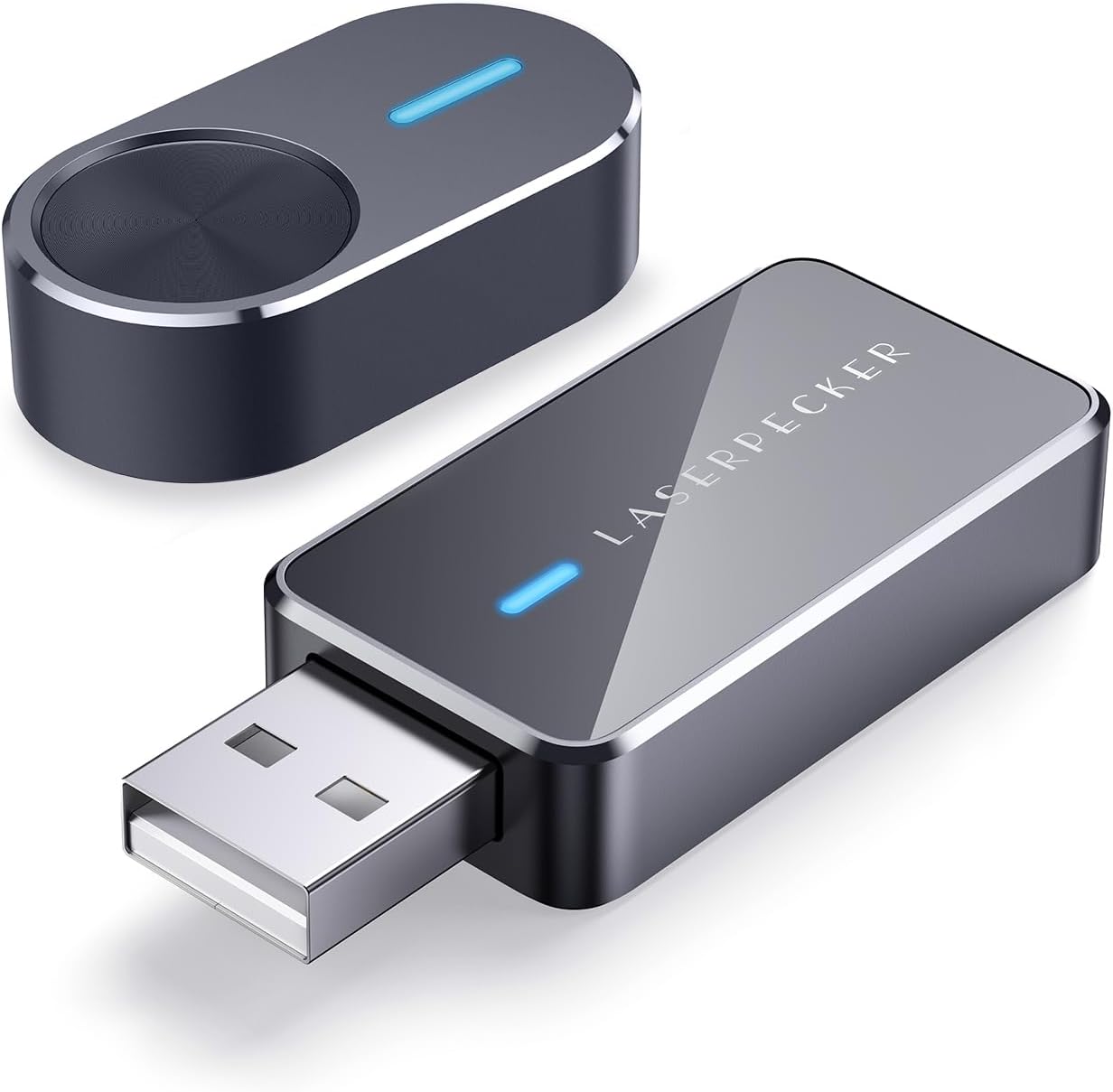 Laser Engraver Accessories, Bluetooth Dongle & Batch Engraving Button for LP4 & LP2 & LP3 Engraving Machines - Effortlessly Engrave for PC Connection & Batch Produce