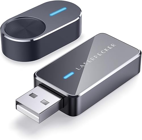 LaserPecker Accesorios para grabador láser, dongle Bluetooth y botón de grabado por lotes para máquinas de grabado LP2 y LP3, grabado sin esfuerzo