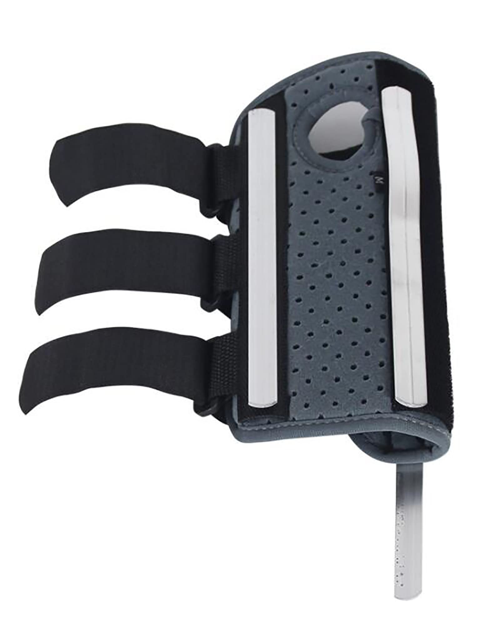 Eslinga de brazo portátil Banda de fijación de fracturas de mano ajustable Inmovilización nocturna Férula de muñeca Soportes para aliviar el dolor, izquierda, M (derecha L)
