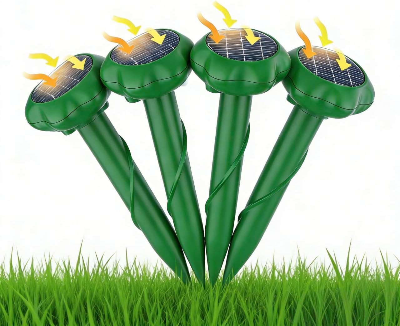 Scaccia Ultrasuoni Solare, Repellente Ultrasuoni Solare con Impermeabile, Impermeabile IP66 per Giardino, Cortile e Fattoria, Repellente per Talpe