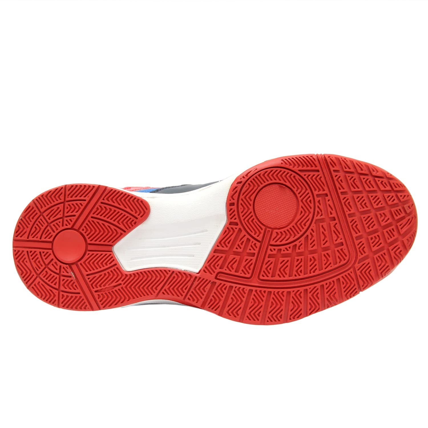 RXN Supercourt high Performance Lawn Tennis Shoe (Red/Blue, Numeric_2) 4