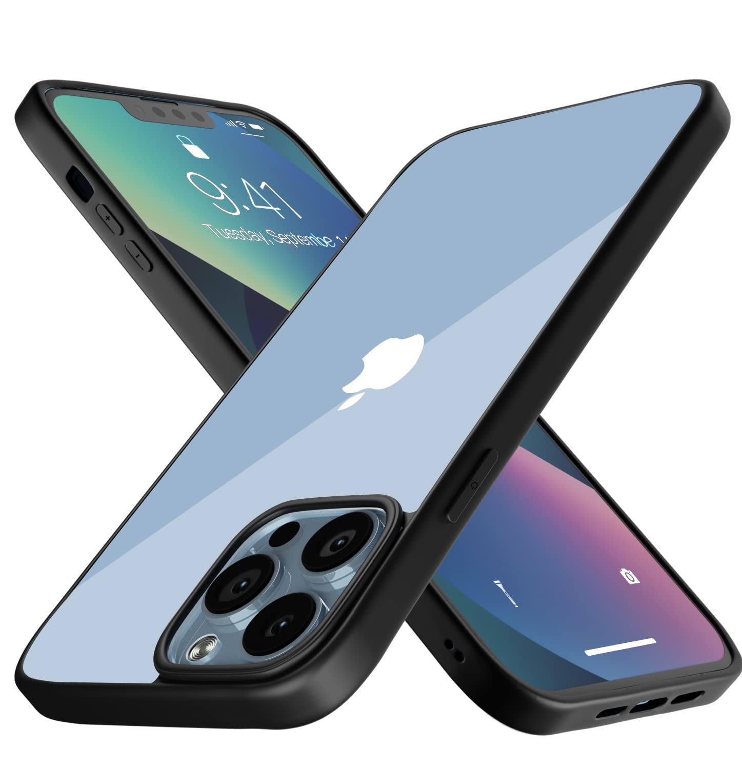 amazon basics Ultra Hybrid Polycarbonate,Thermoplastic Polyurethane Camera Protection Back Cover Case For Iphone 13 Pro (Back Transparent-Sides Black) (B0BGYB6SKC) Amazon Price History, Amazon Price Tracker