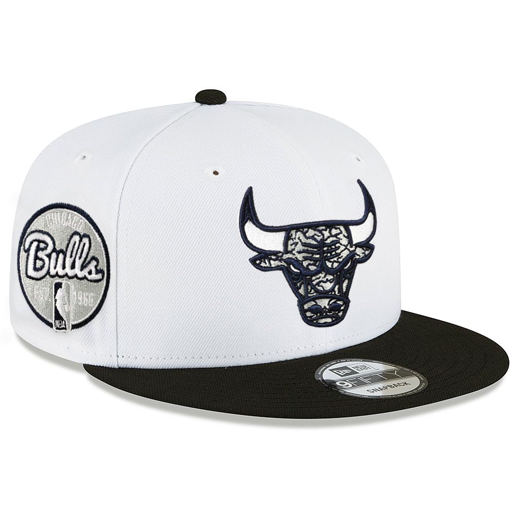 New Era Chicago Bulls 9FIFTY Retro Hook 3 Elephant Print Snapback Cap, Adjustable Hat