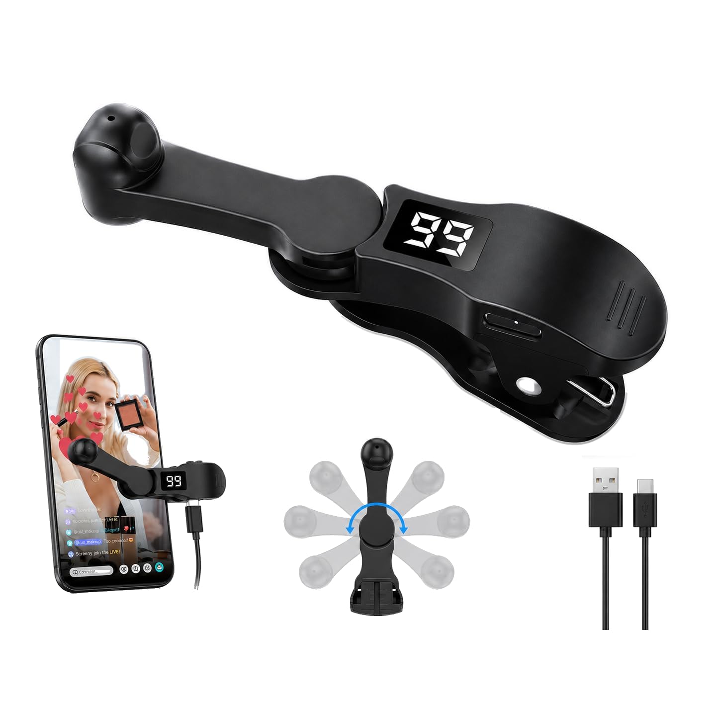 Photo 1 of Aylthyo Auto Clicker for Smartphones & Tablets (Black)