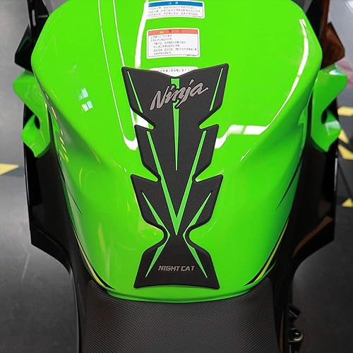 Miniatura 3 de Cubierta de goma para tanque de gasolina Ninja 400 para motocicleta, con agarre lateral de combustible, antideslizante, accesorios para Kawasaki
