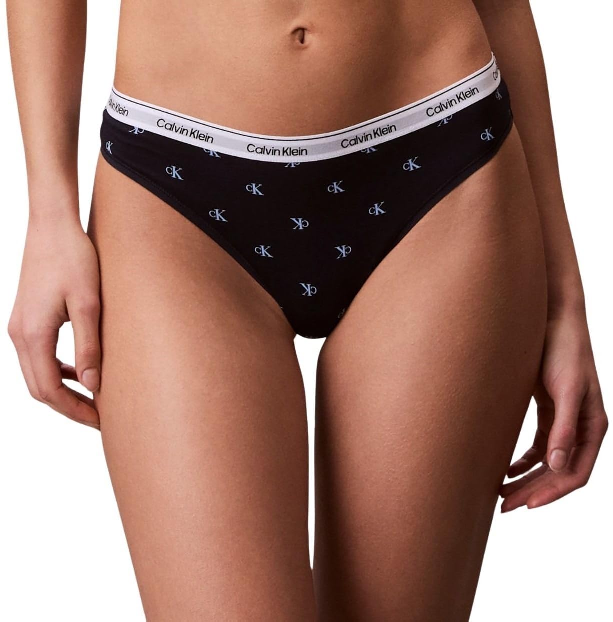 Calvin Klein Women BRAZILIAN BLUE (DIAMOND LOGO SHORELINE/BLUE DESCENT) S