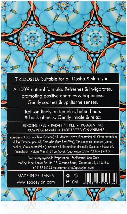 SPA CEYLON Happy Uplifting Balm Roll On | Naturally Refreshing & Revitalizing | Vegetarian | Ideal for All Skin Types - Image 4