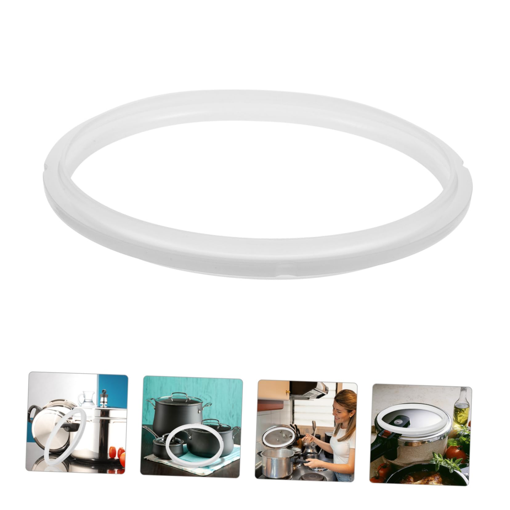 Ciieeo 5 Ensembles Set de Joint Silicone pour Autocuiseur Accessoire Étanche Compatible avec Cocotte Installation Facile Aux Températures et Pratique