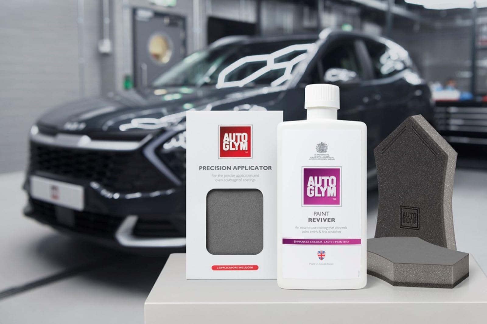 Autoglym Precision Applicator, 6.5 x 9.5cm, 2 Pack - Car Polish Precision Applicator, Microfiber Surface for Streak-Free Finish — view 3