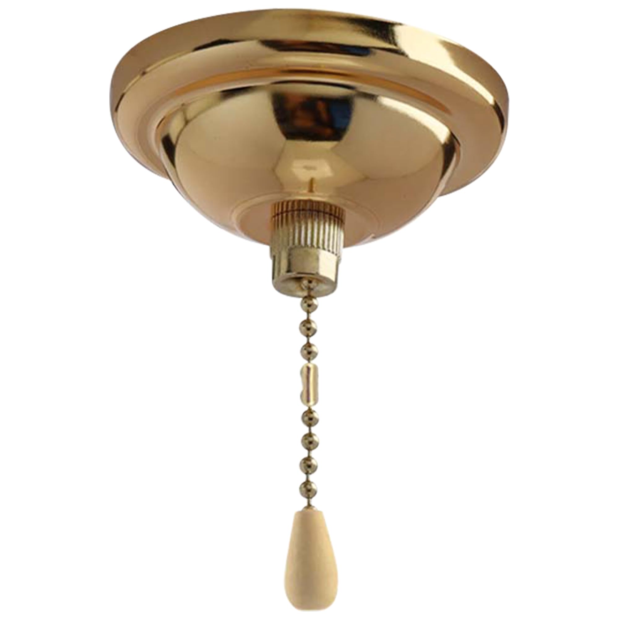 FSLiving Bathroom Lights Pull Cord and Fitting Kit,Antique Bathroom Light Switch with Ceiling Pendant Cord, Chain Length 100 cm for Ceiling Light Fan, Bathroom Lights PJ1006-DYJ