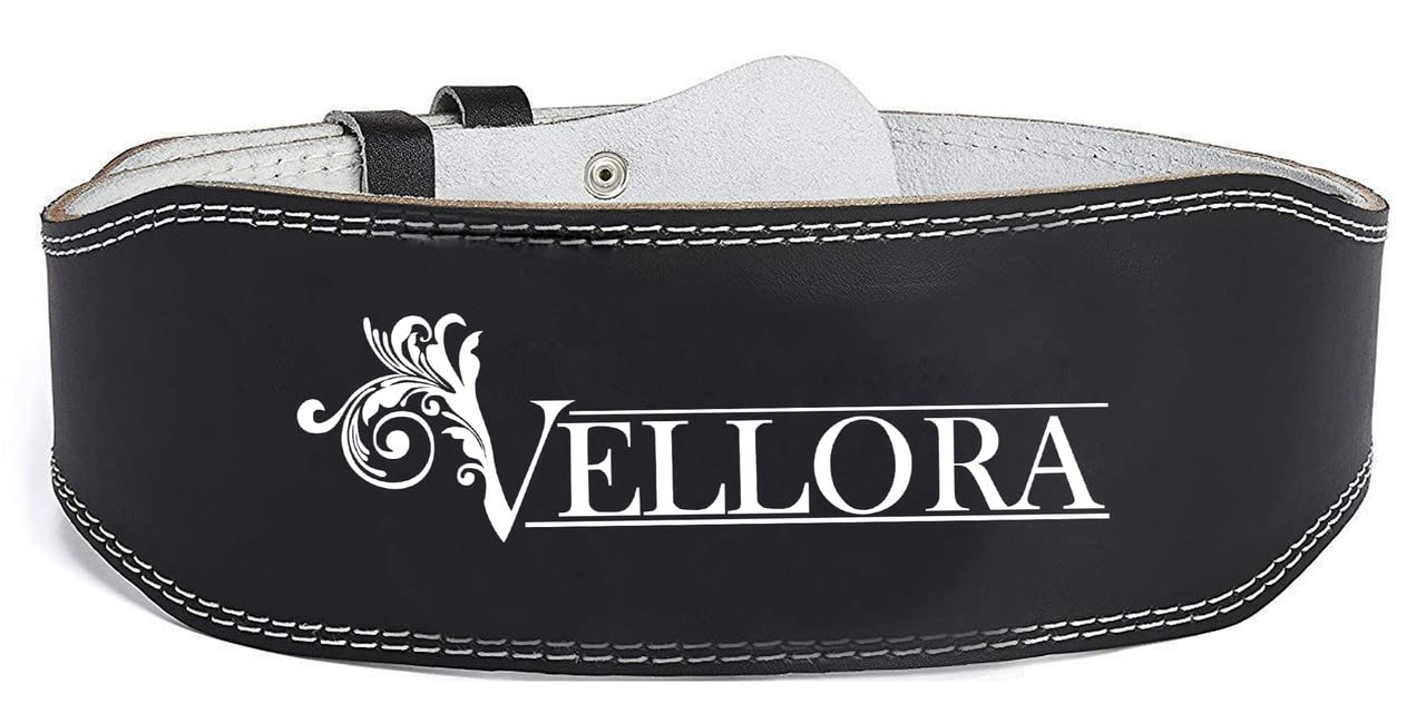 VELLORA Black Weight Lifting Belt - Premium Comfortable Weight Lifting Belt for Fitness, Weight Lifting, and Olympic Lifting Athletes - Lifting Support for Men and Women - Deadlift Training Belt (L) (B09MQCM2C8) Amazon Price History, Amazon Price Tracker